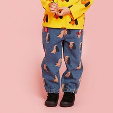 BEBE DE PINO 滿版Conté丹寧長褲 BP33DP305
