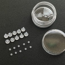 젤루나 여성용 투명 인터널 라블렛 실리콘 데일리 심플 피어싱 10p + 케이스 세트 P-914