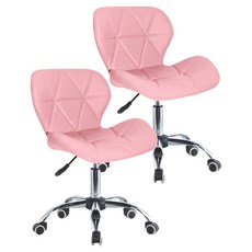 E-home Radar雷達軟墊電腦椅 PKC013A-pk 2個, 粉紅色