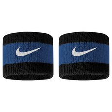 NIKE 耐吉 SWOOSH 運動腕帶 N0001565050OS, 黑藍色, 1組