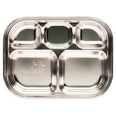 LiLFANT 寶可夢 5格不鏽鋼餐盤, 單一顏色, 單品, 1個