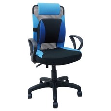 透氣辦公椅 台灣製 ND-02B, 藍色