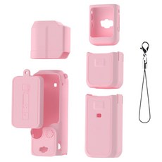 위드범성 오즈모 포켓3 액션캠 실리콘 커버 올인원, 1개, 연핑크