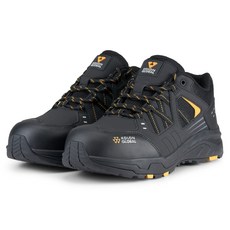 KOAN SAFETY 綁帶式防滑寬頭安全鞋 KS-403, 黑色, 1個