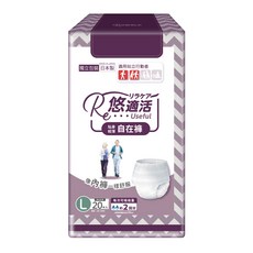 RelaCare 悠適活 貼身輕薄自在褲 日本製 300ml, 1個, 20片