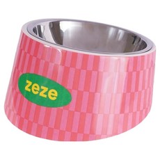 zeze 金屬斜口碗, 1個, 復古粉