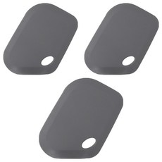 可立式矽膠刮刀, 3個, 灰色