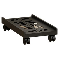 Marunaru 簡約桌上型電腦伸縮支架 黑色, 1個