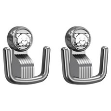 恩熙魔法 實用免鑽孔浴室拖鞋吸附式掛架 12.2 x 14 cm, 灰色, 2個