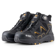 코앤세이프티 와이드 토캡 다이얼 안전화 KS-604D, 블랙, 1개