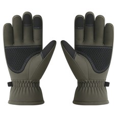 加厚保暖防滑運動手套 雙手穿戴組 BRP1773, 卡其色, 1套