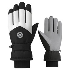 Toppia 女性用高級冬季運動手套 雙手套組, 黑白色, 1套