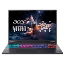 에이서 2025 니트로 16S 라이젠 AI 라이젠 AI 300 시리즈 지포스 RTX 5060, 블랙, 1TB, 32GB, Free DOS, AN16S-61-R96T