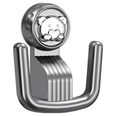 恩熙魔法 實用免鑽孔浴室拖鞋吸附式掛架 12.2 x 14 cm, 灰色, 1個