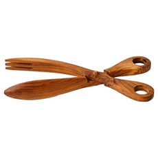 Mighty Teak 柚木沙拉餐具剪刀型夾, 單一顏色, 1個