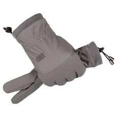 滑雪 滑雪板 運動 手腕束口手套 雙手套組 BRP1772, 灰色, 1套