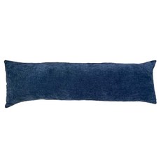 J&N 丹寧織紋長抱枕, 藍色