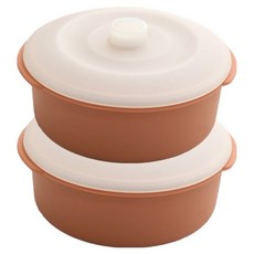 Sonorite 矽膠蒸蛋器 小型 圓形 400ml, 蜜桃米色, 2個