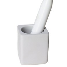 Solv Living 方形珪藻土大型牙刷架, 淺灰色, 1個