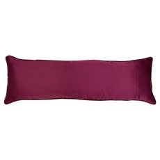 J&N 祈曼長滾條長抱枕, 紅色