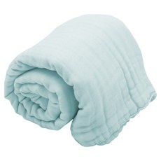 TRENi Mini 純棉紗布巾蓋毯, 藍色