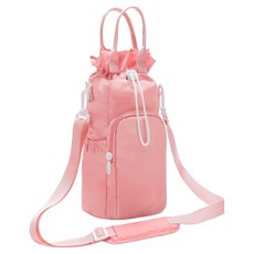 Bareunliving 史丹利相容隨行杯束口收納袋 TP-03, 粉紅色, 1個