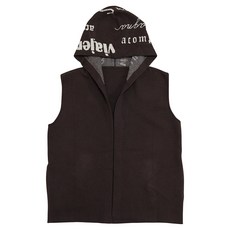 COMPAGNA 女款半長版字母連帽針織背心 CACW0-WSV011