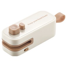 TIMLEI 磁吸冰箱電動密封封口夾 手持封口機 白色, 單一商品