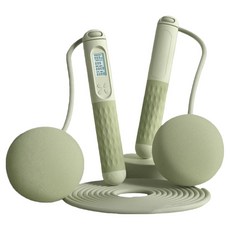 A&R 智能計數負重跳繩 大球長繩款, 綠色, 1套