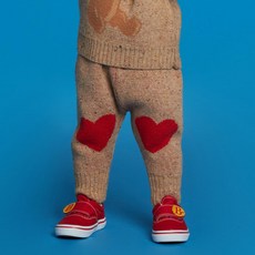BEBE DE PINO 幼兒愛心棉質針織長褲 BP23PK196