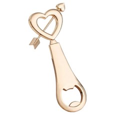 Flowcode 邱比特愛心箭矢開瓶器, 金色, 1個