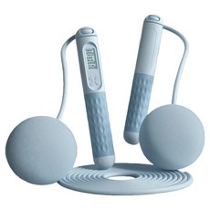 A&R 智能計數負重跳繩 大球長繩款, 藍色, 1套