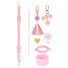 Isoon Stanley 史丹利保溫杯裝飾 DIY 套組, 粉紅色西裝, 1套