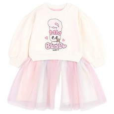 에스더버니리틀 레인젤 샤 인조밍크 기모 원피스