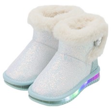 Bimbo Bimba 女童愛心亮片防寒靴