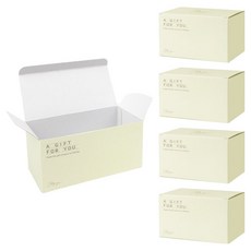 리코즈 디어 투유 기프트 박스 190 x 90 x 90 mm, 세이지 옐로우, 5개