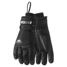 고스키 퍼스트피트 여성용 스키장 보드용 장갑 양손 세트, 블랙, 1세트