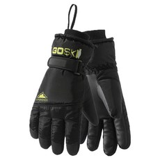 Goski First Fit 男性滑雪/滑雪板用手套 雙手組, 黑色, 1套