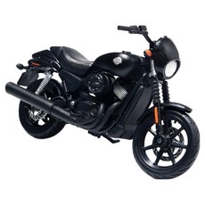 Maisto 1：18 2015 哈雷戴維森 Street 750 摩托車壓鑄模型, 黑色, 1個