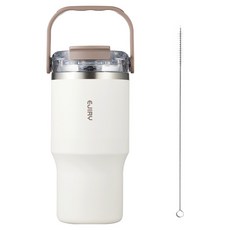 EJIRY Tote 不鏽鋼隨行杯, 象牙白, 1個, 600ml