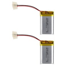 컴스 102540 충전지 3.7V 1000mAh 리튬폴리머 배터리, 2개, 1개입