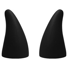 World Clean 車用裝飾貼紙 惡魔角 2入組, 黑色
