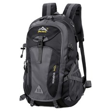 Starshop 輕量戶外徒步登山大容量後背包 40L, 黑色