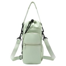 필웨이브 물통 수납 트래킹 크로스백, 그린, 1개