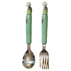 NATIONAL GEOGRAPHIC 國家地理 兒童Real Nature不鏽鋼湯匙, 三角龍, 1套, 湯匙 + 叉子