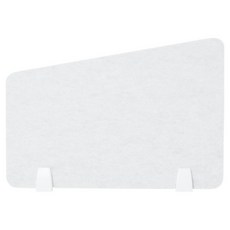 소리가 비앤비 사무실 책상 공간분리 파티션 L 560 x 390 mm 측면부 사선형, 그레이