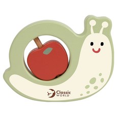 Classic WORLD 客來喜 蝸牛蘋果轉轉樂 10039, 1個, 淺綠色 + 紅色