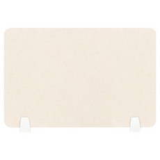 Soriga B&B 辦公室書桌空間分隔側面直線型隔板 L(560 x 390 mm), 米色