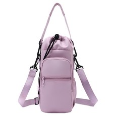 필웨이브 물통 수납 트래킹 크로스백, 핑크, 1개