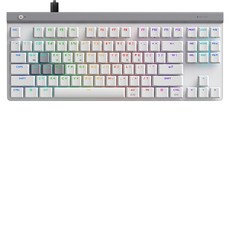 로지텍 G515 RAPID TKL 게이밍 유선 텐키리스 키보드, 화이트, 920-013882, 마그네틱축(자석축)